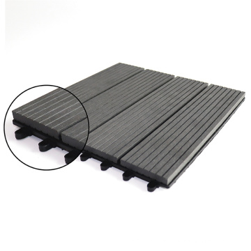 Customized Colour and Design Balcony Swimming Pool Bathroom Indoor Floor Tiles DIY Solid WPC Engineered Flooring Decking Tile